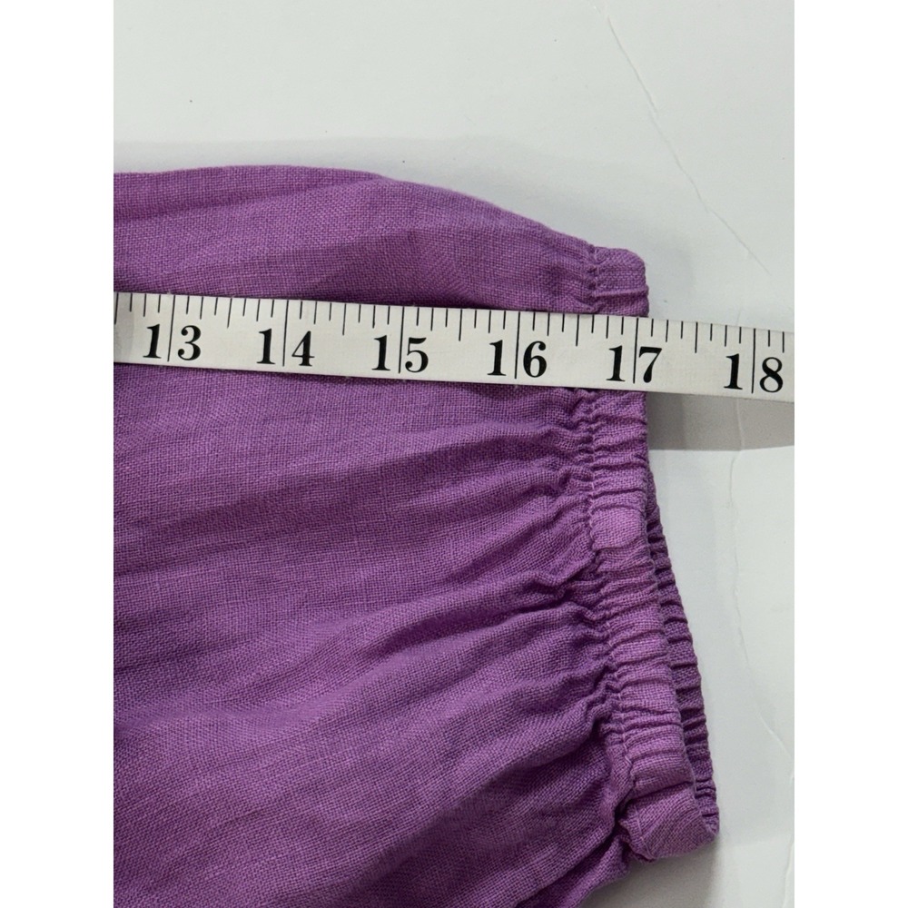 Terzo Millennio Made in Italy 100% Linen Top Pink Coastal Lagenlook - Picture 10 of 10